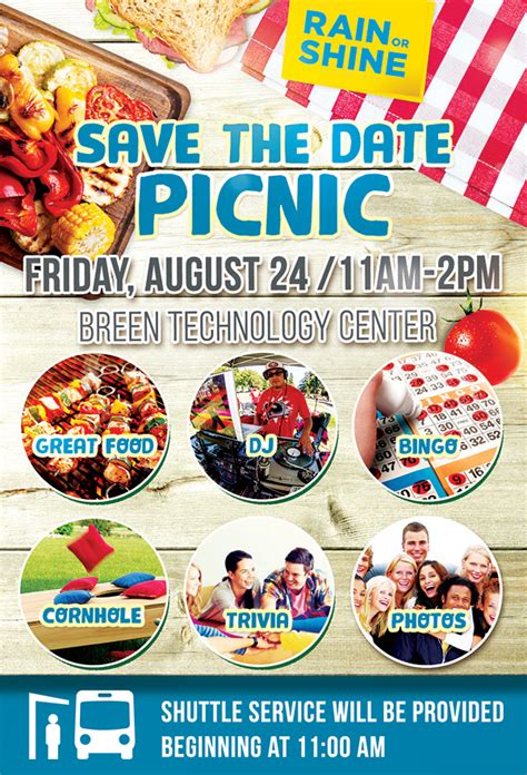 Beach Theme Company Picnic Flyer