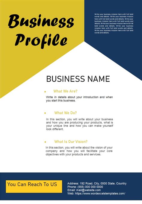 Company Profile Template