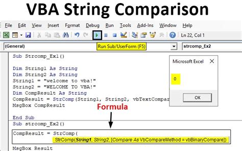 Comparing strings in Excel VBA