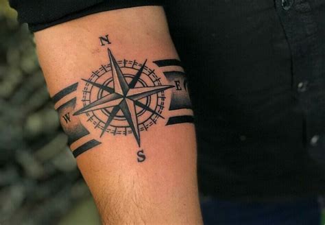 Compass tattoos for brothers