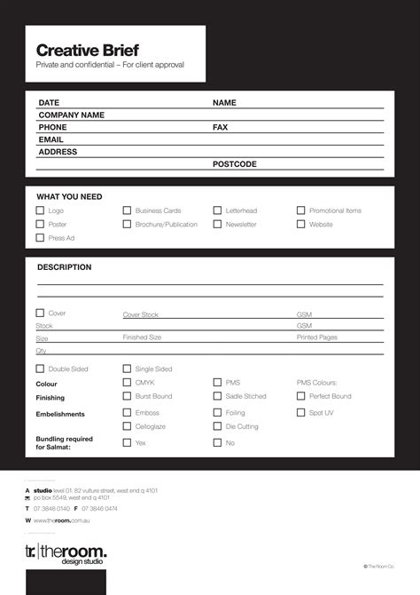 Comprehensive Creative Brief Template