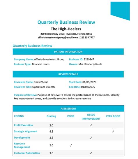 Comprehensive QBR Template for Google Slides