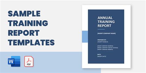 comprehensive training report template