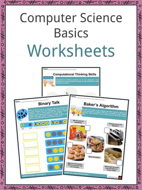 Computer Science Worksheet Example