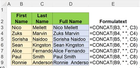 Concat Date as String in Excel using TEXT Function