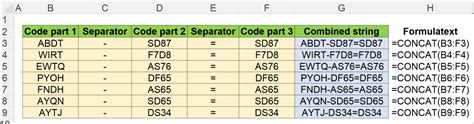 Concat Excel Code