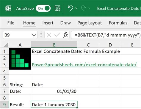 Combining dates and data in Excel