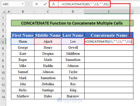 Concatenate with Space in Google Sheets