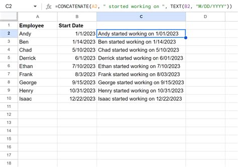 Concatenating Dates using Ampersand Operator