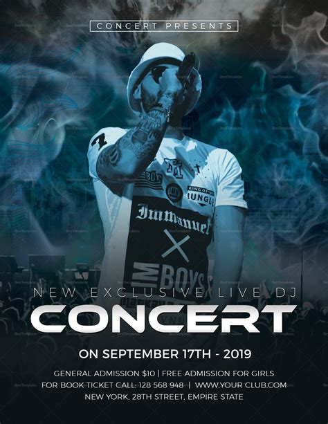 Concert Flyer Template Design 1