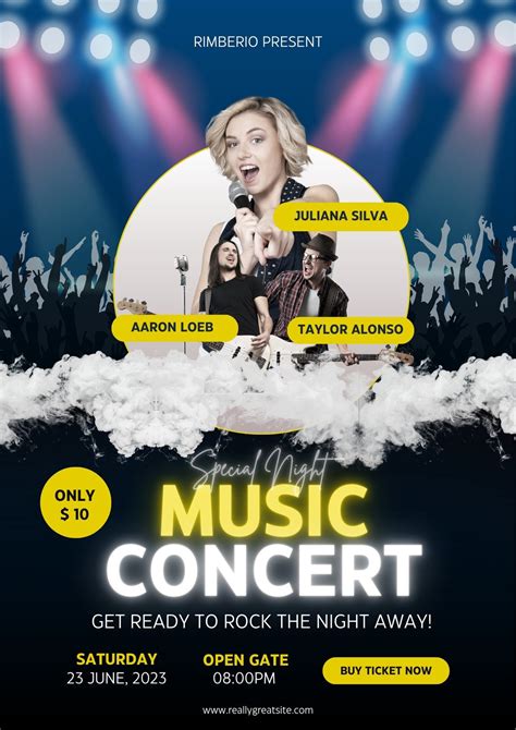 Concert Flyer Template Design 10