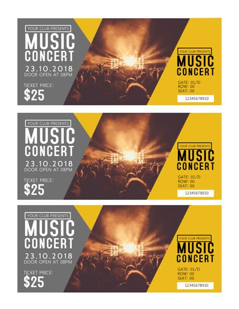 Concert promo template 1