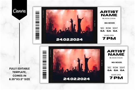 Concert Ticket Design 1