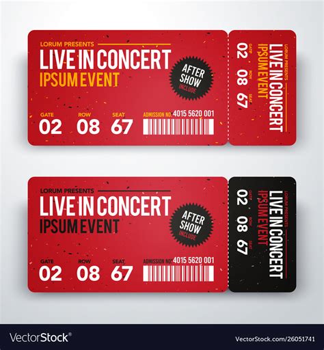 Concert Ticket Template Design 9