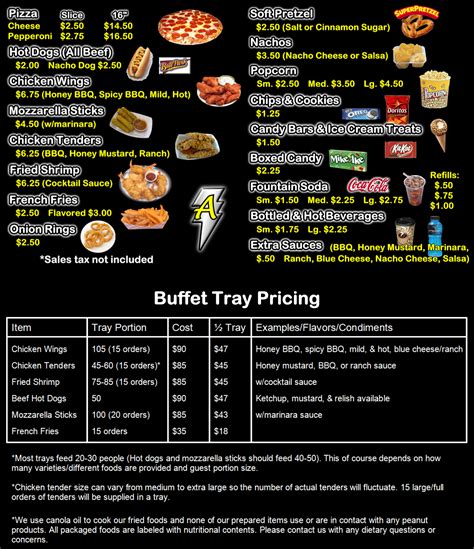 Concession Stand Menu Ideas 2