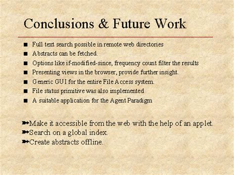 Conclusion and Future Directions