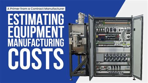 Equipment and Machinery Estimate