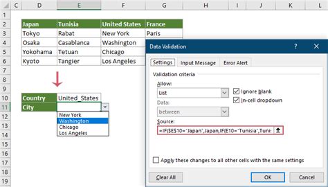 Conditional Drop-Down List Example