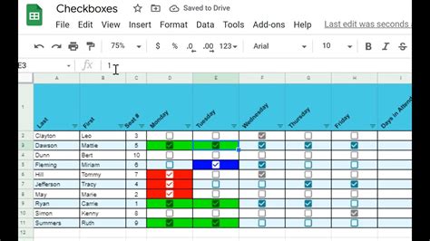 Conditional Formatting Checkbox Formula