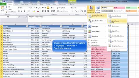 Conditional Formatting Conflicts