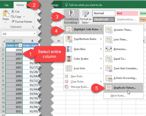 Conditional Formatting Duplicates in Excel