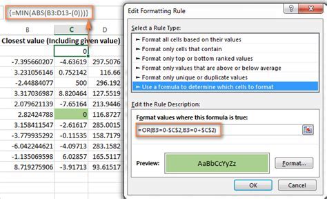 Conditional Formatting Formulas