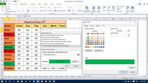 Conditional Formatting Formulas Excel