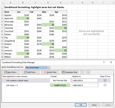 Conditional Formatting Not Blank Cells