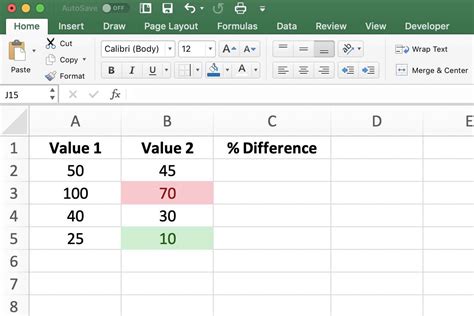 Conditional Formatting Values