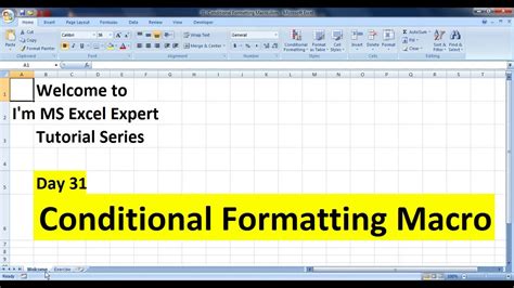 Conditional Formatting VBA Macros