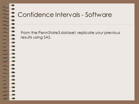 Software for creating confidence interval charts