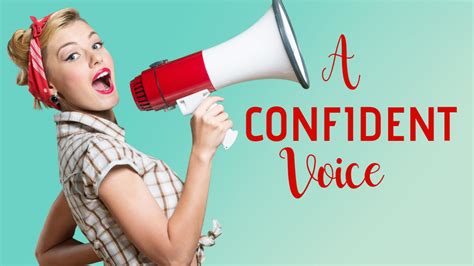 Developing a confident voice