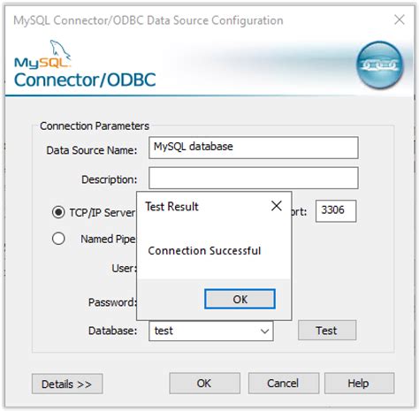 Configure database connection