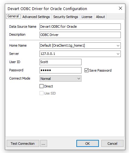 Configure your DSN