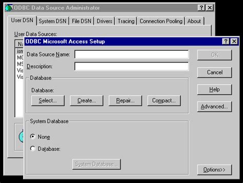 Configure ODBC settings