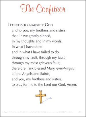 Confiteor Prayer Image 1