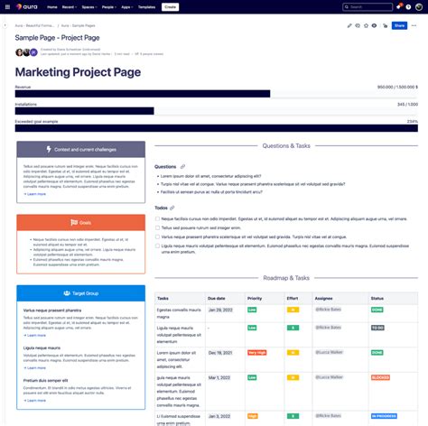 Confluence Project Plan Template