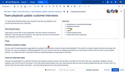 Confluence Release Note Template