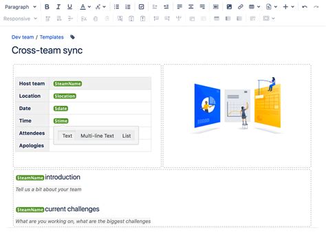 Confluence Template Creation