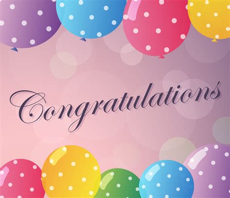 Congratulations Card Template 1