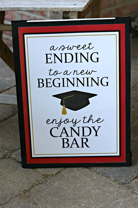 Congratulations Graduate Candy Buffet Sign