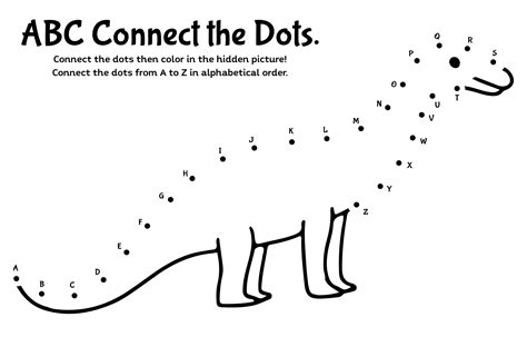 Connect the Dots with Letters Printable