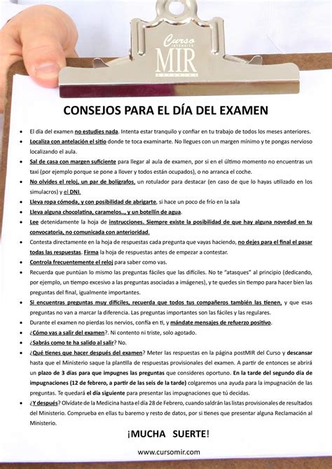 Consejos para el día del examen de ciudadanía