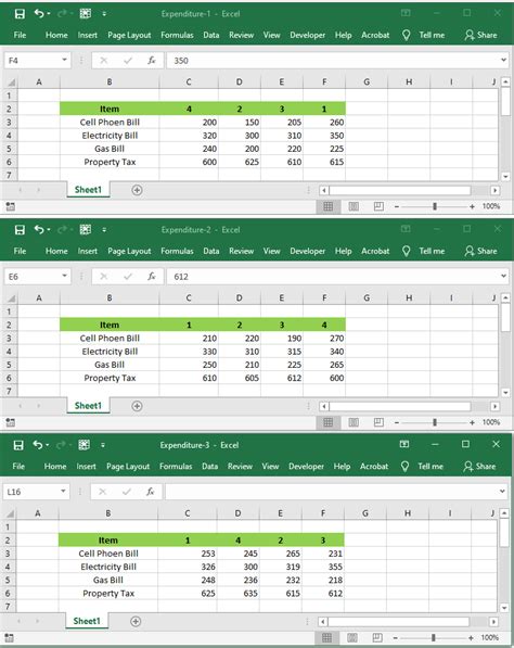 Consolidate Feature in Excel