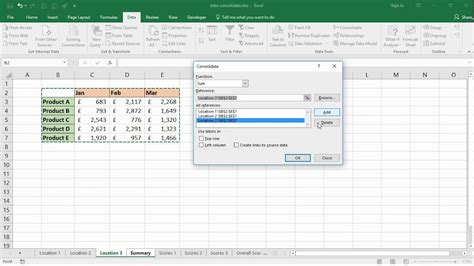 Consolidate Multiple Excel Worksheets Image 2