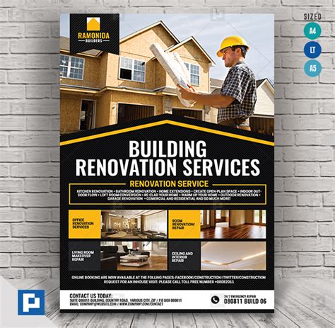 Construction Company Flyer Template