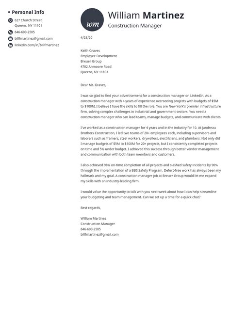 Construction cover letter template 2