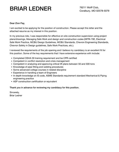 Construction cover letter template 4