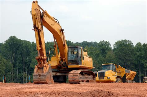 A construction site with various equipment