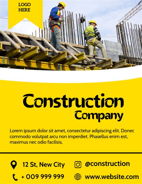 Construction Flyer Template 1